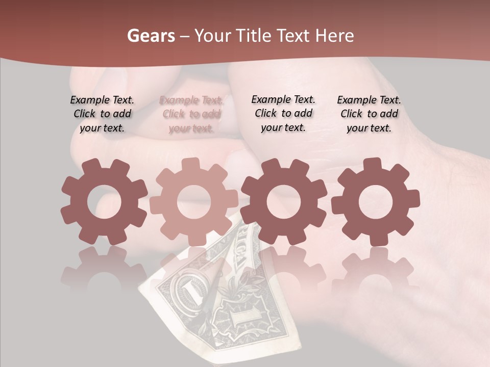 Touching Human Holding Hands PowerPoint Template