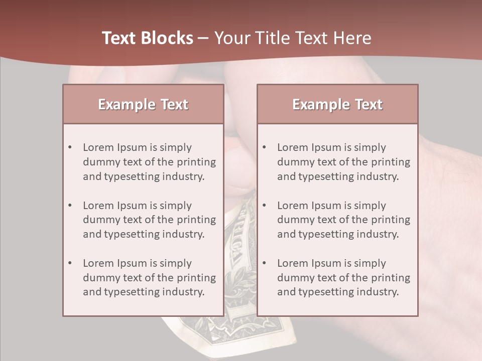 Touching Human Holding Hands PowerPoint Template