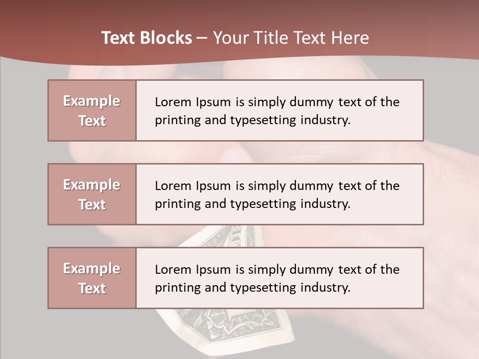 Touching Human Holding Hands PowerPoint Template