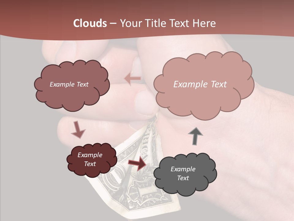 Touching Human Holding Hands PowerPoint Template