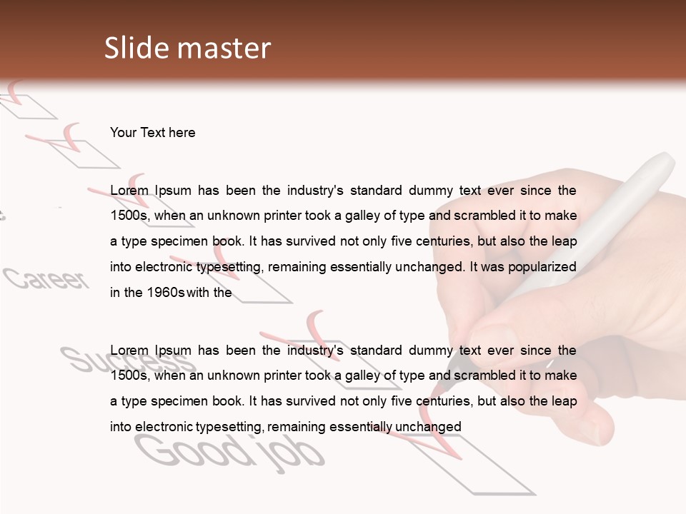 Female Background Elder PowerPoint Template