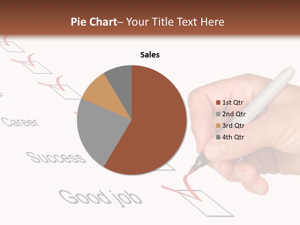 Female Background Elder PowerPoint Template