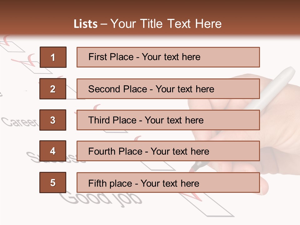 Female Background Elder PowerPoint Template