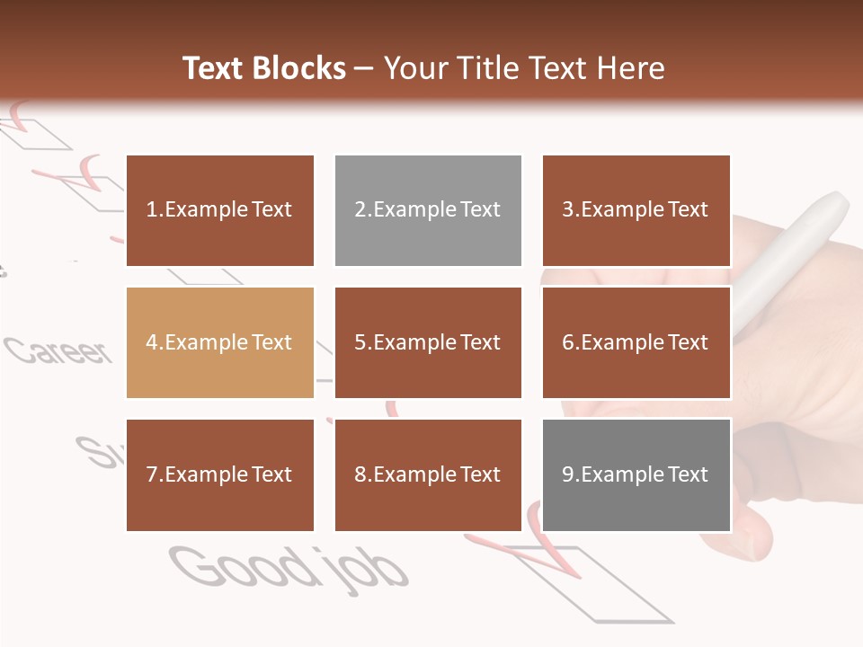 Female Background Elder PowerPoint Template