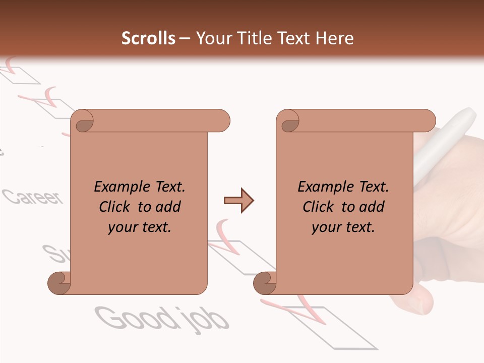 Female Background Elder PowerPoint Template