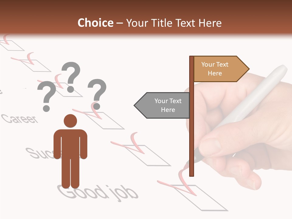 Female Background Elder PowerPoint Template