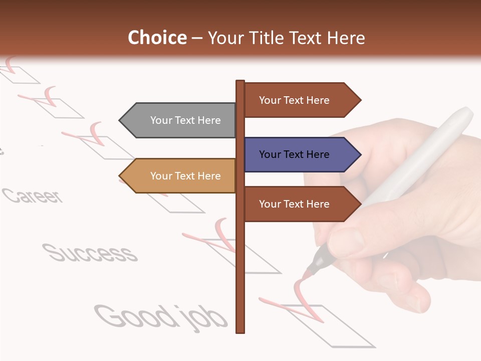 Female Background Elder PowerPoint Template