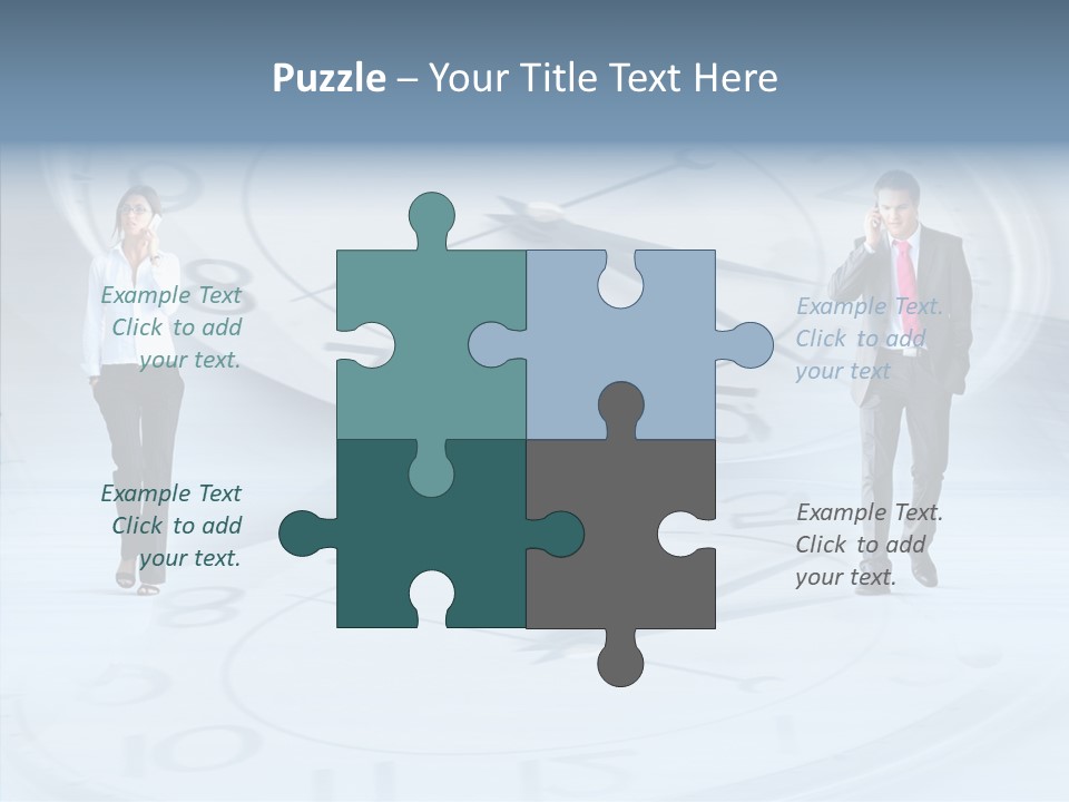 Assistance Closeup White Background PowerPoint Template