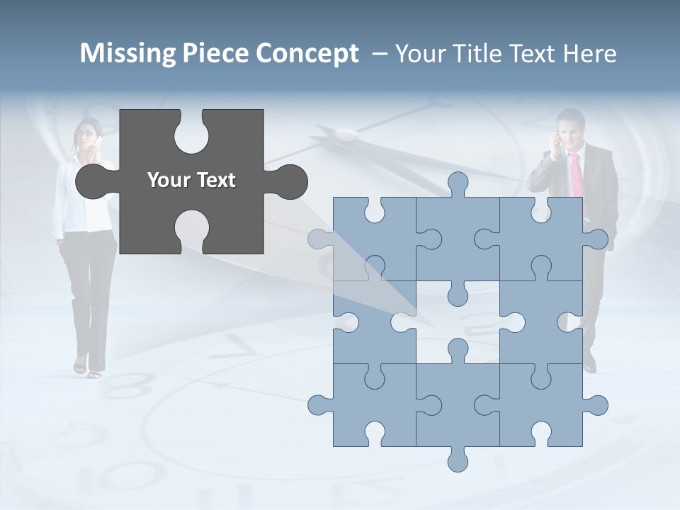 Assistance Closeup White Background PowerPoint Template