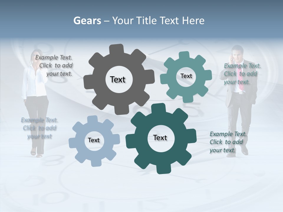 Assistance Closeup White Background PowerPoint Template