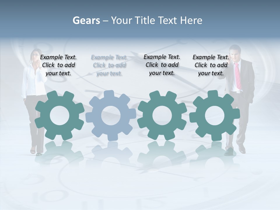 Assistance Closeup White Background PowerPoint Template