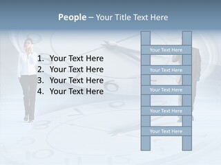 Assistance Closeup White Background PowerPoint Template