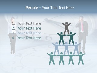 Assistance Closeup White Background PowerPoint Template