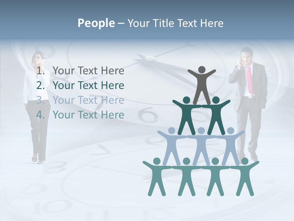 Assistance Closeup White Background PowerPoint Template