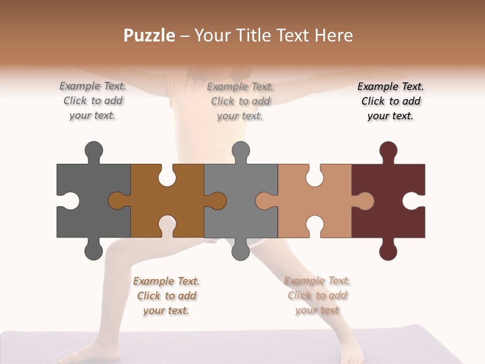 Female Closeup Close Up PowerPoint Template