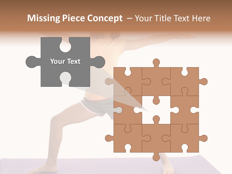 Female Closeup Close Up PowerPoint Template