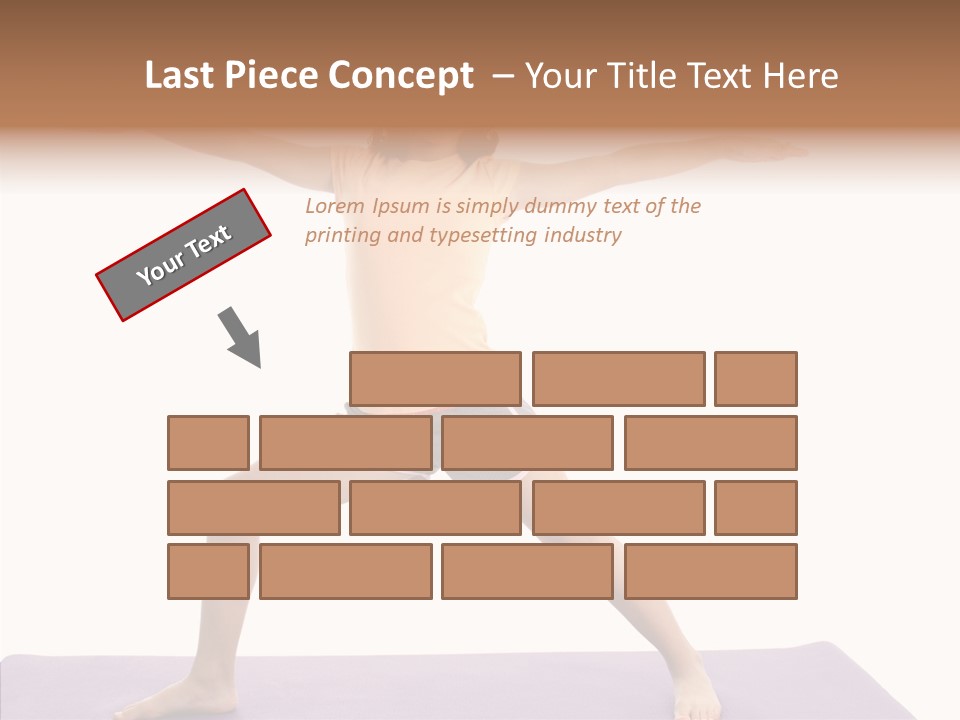 Female Closeup Close Up PowerPoint Template