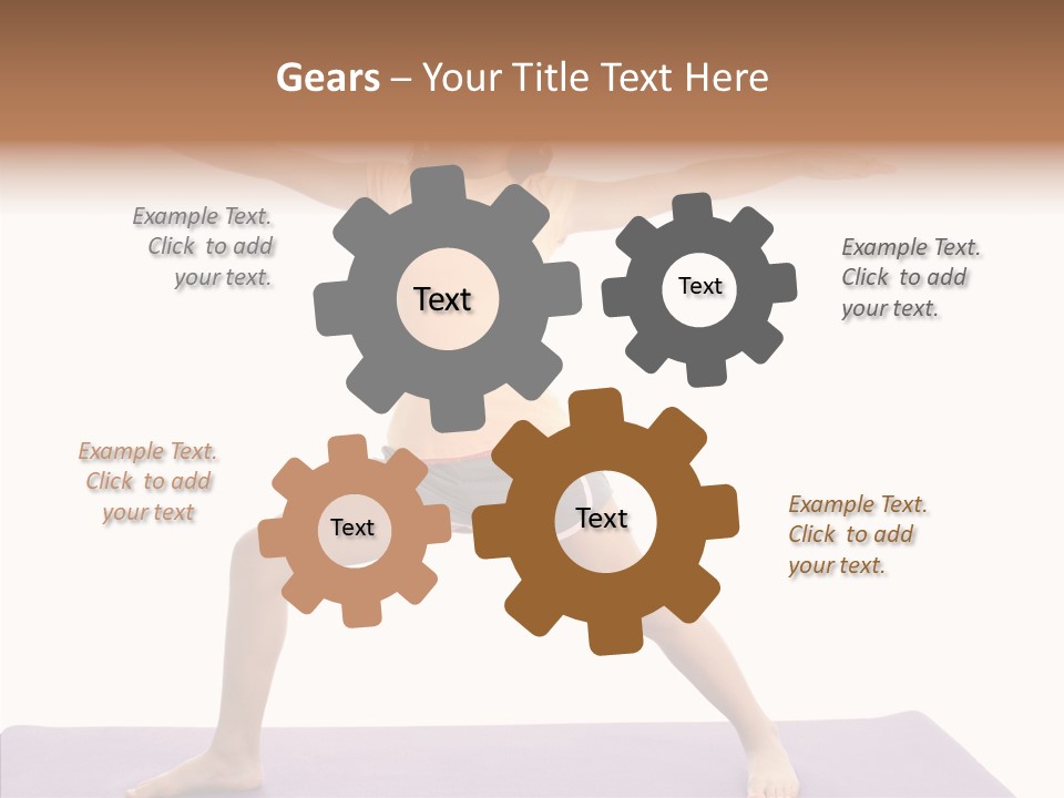 Female Closeup Close Up PowerPoint Template