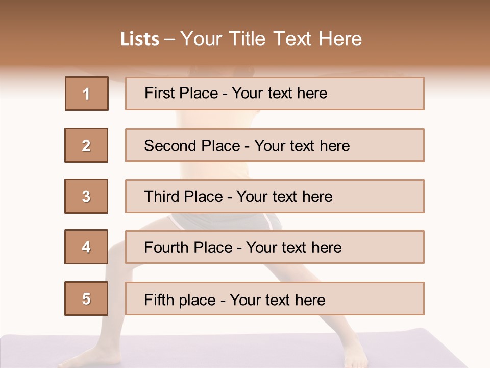 Female Closeup Close Up PowerPoint Template