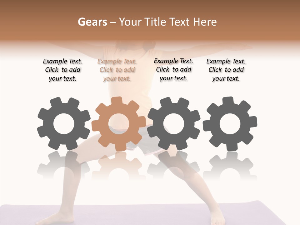 Female Closeup Close Up PowerPoint Template