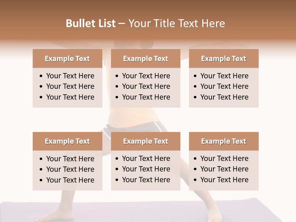 Female Closeup Close Up PowerPoint Template