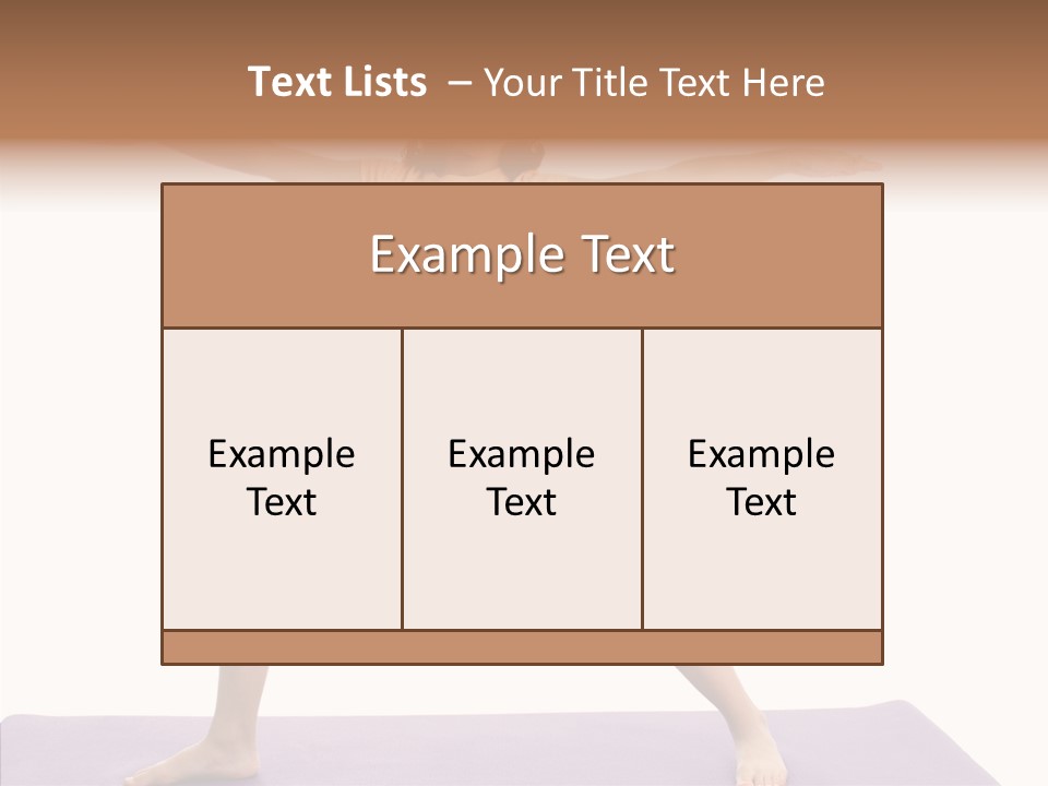 Female Closeup Close Up PowerPoint Template