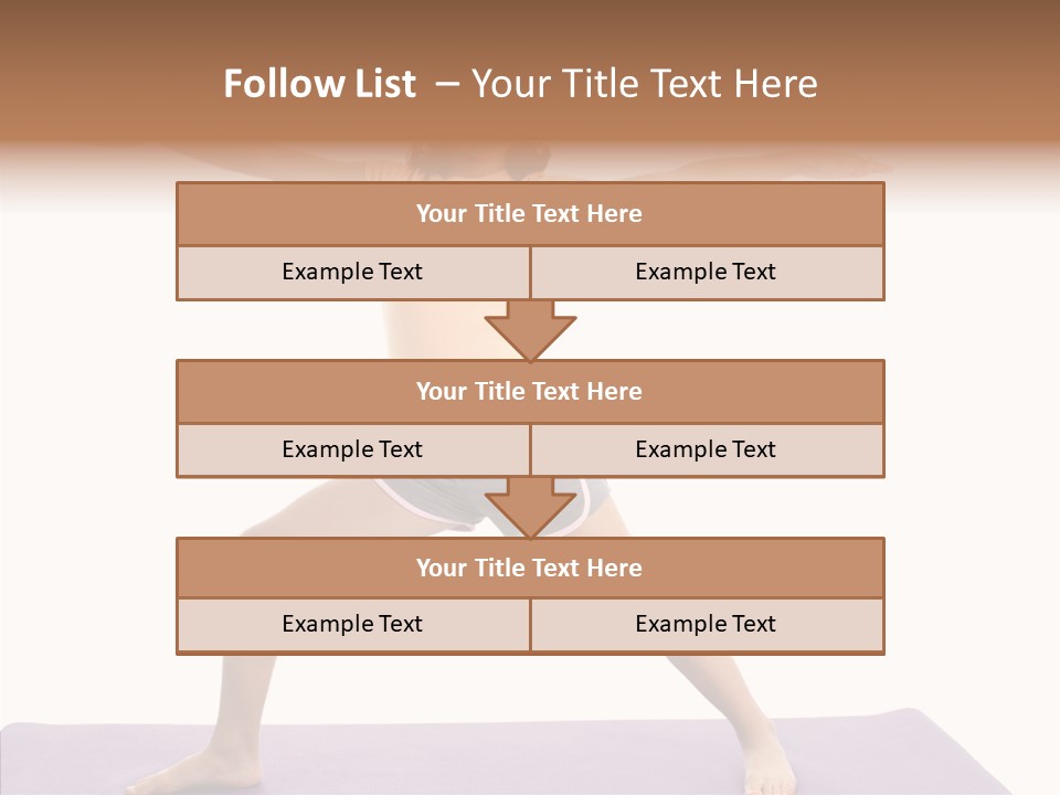 Female Closeup Close Up PowerPoint Template