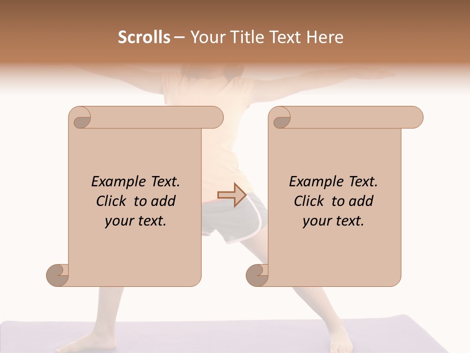 Female Closeup Close Up PowerPoint Template