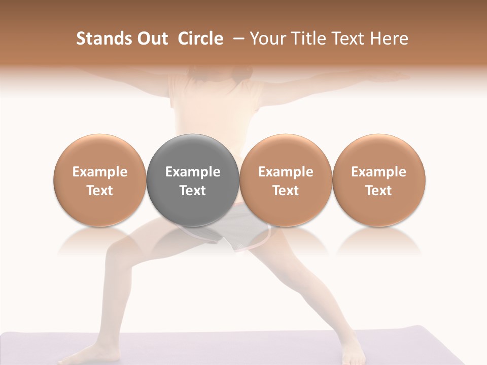 Female Closeup Close Up PowerPoint Template