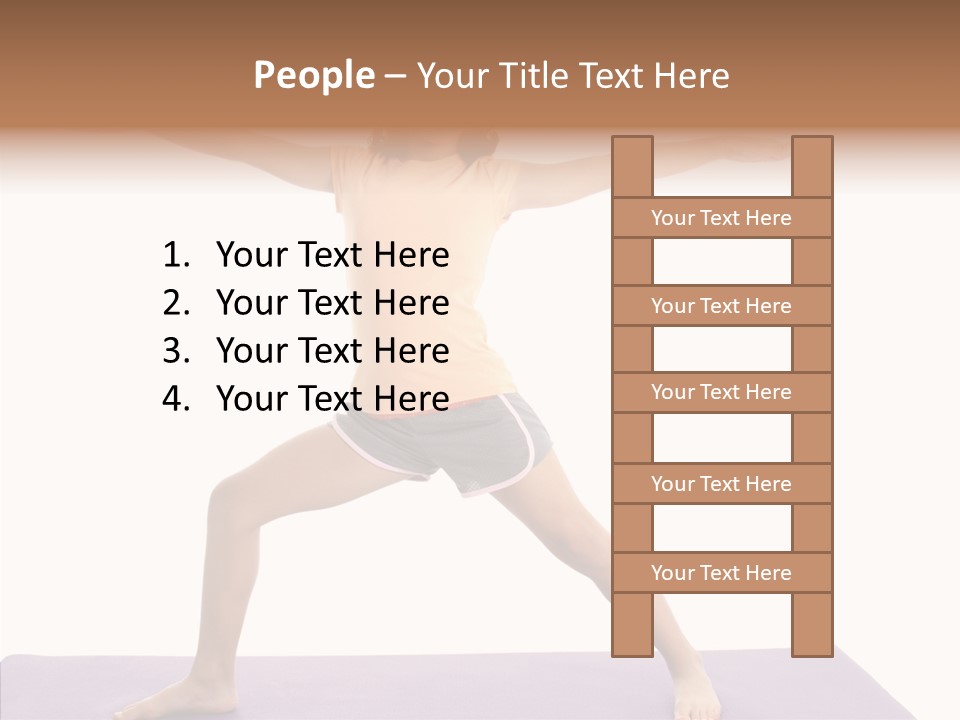 Female Closeup Close Up PowerPoint Template