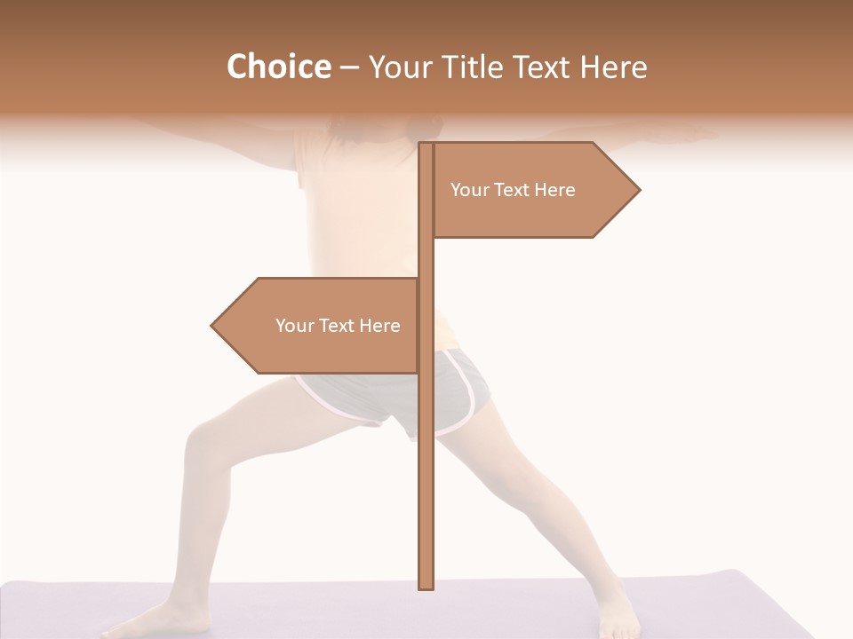 Female Closeup Close Up PowerPoint Template