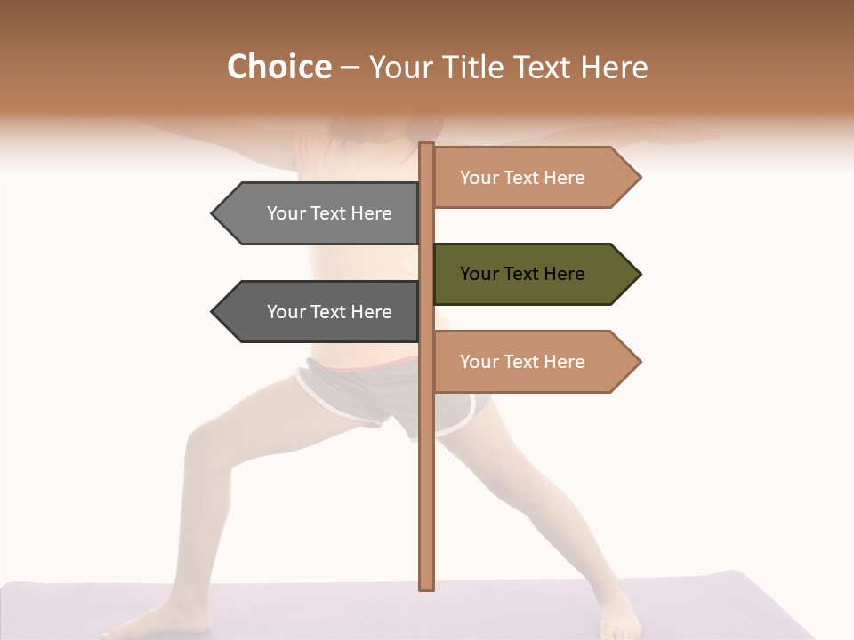 Female Closeup Close Up PowerPoint Template