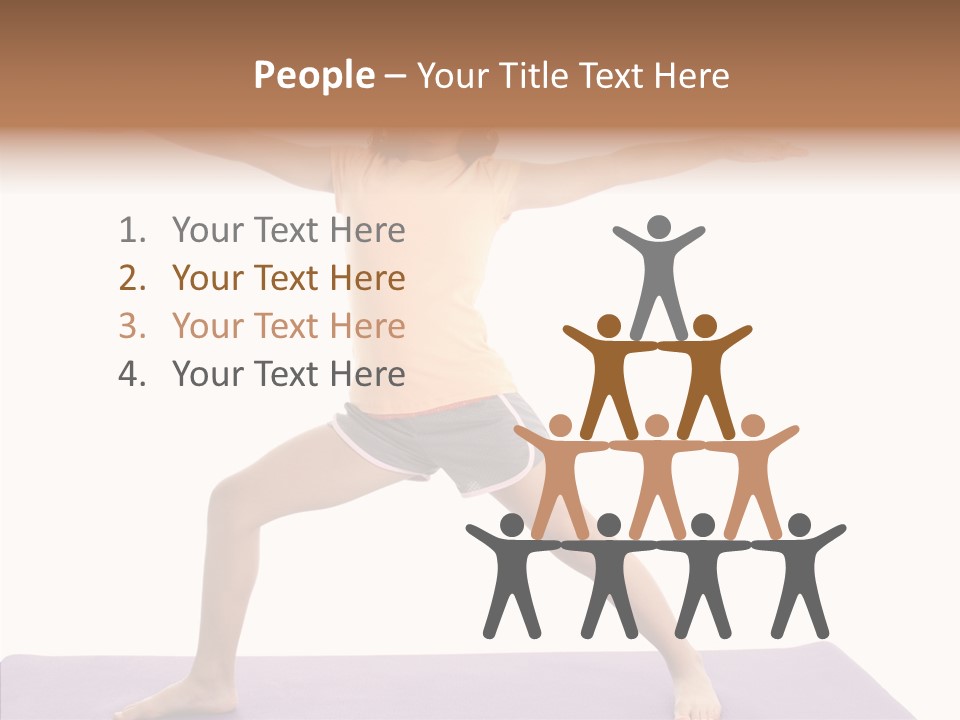 Female Closeup Close Up PowerPoint Template