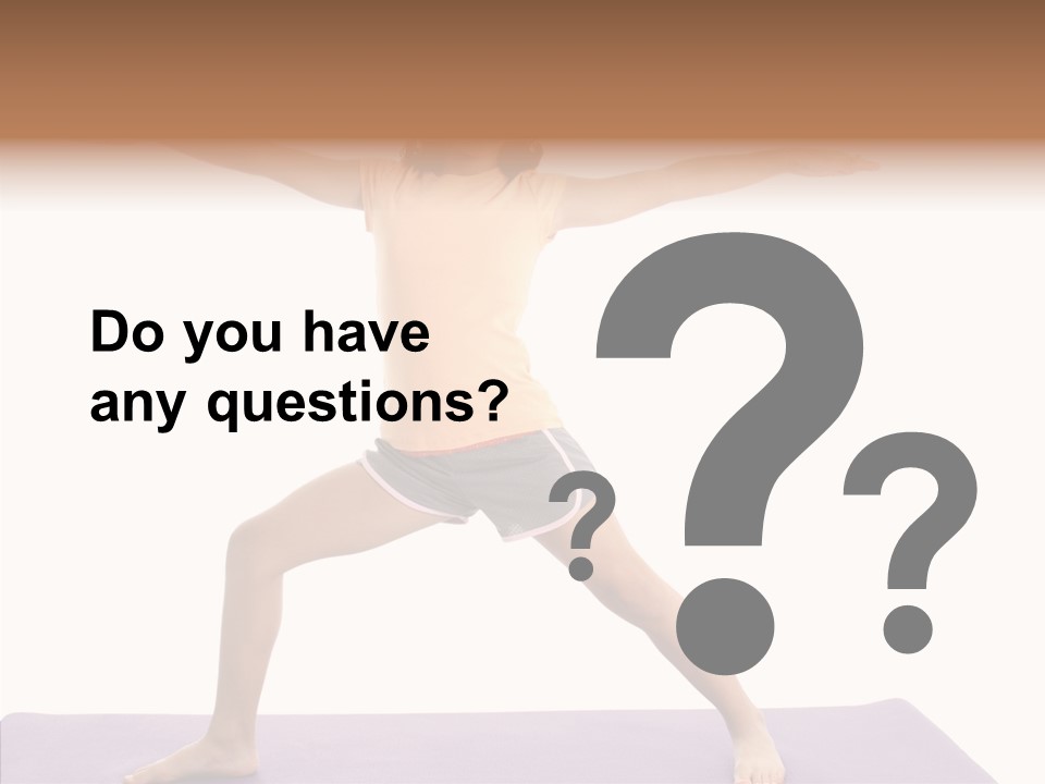 Female Closeup Close Up PowerPoint Template