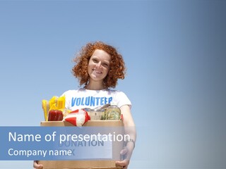 Helping Hand Young Assist PowerPoint Template