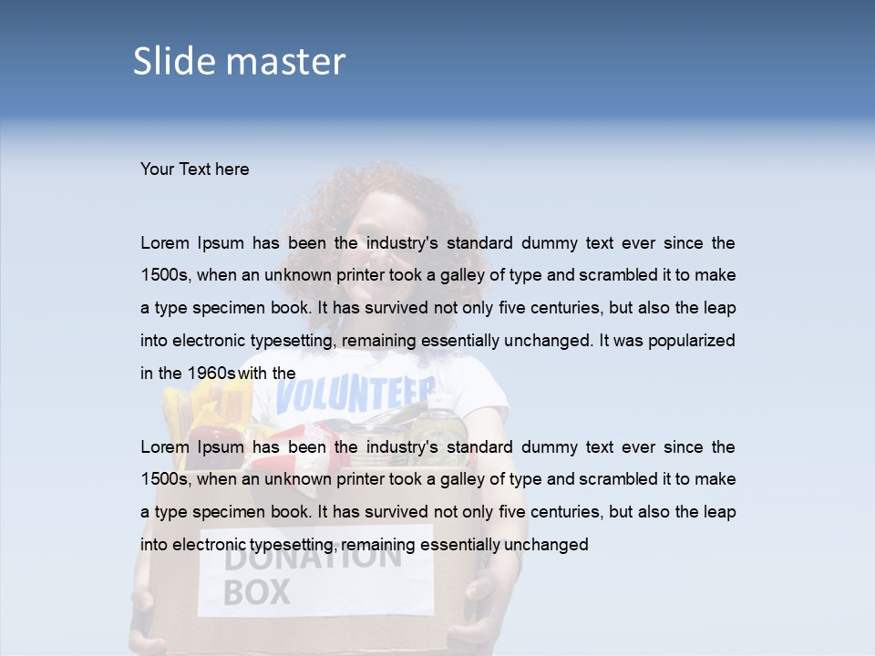 Helping Hand Young Assist PowerPoint Template