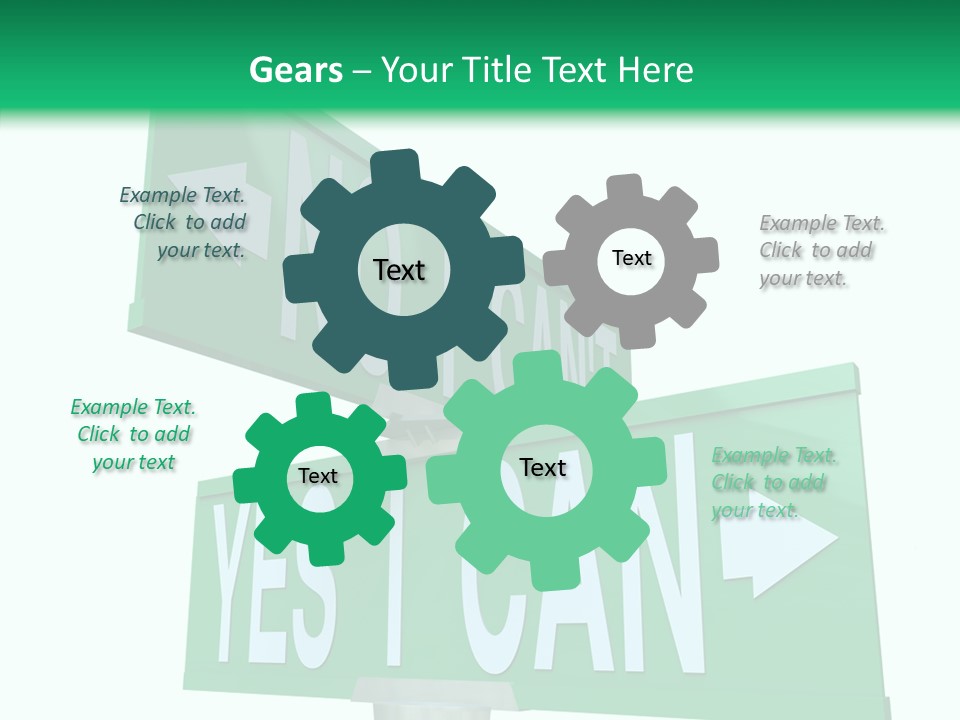 Togetherness White Hand PowerPoint Template