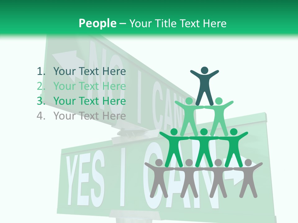 Togetherness White Hand PowerPoint Template