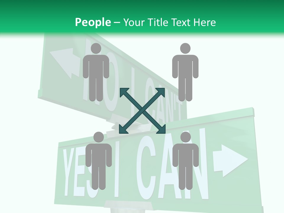 Togetherness White Hand PowerPoint Template