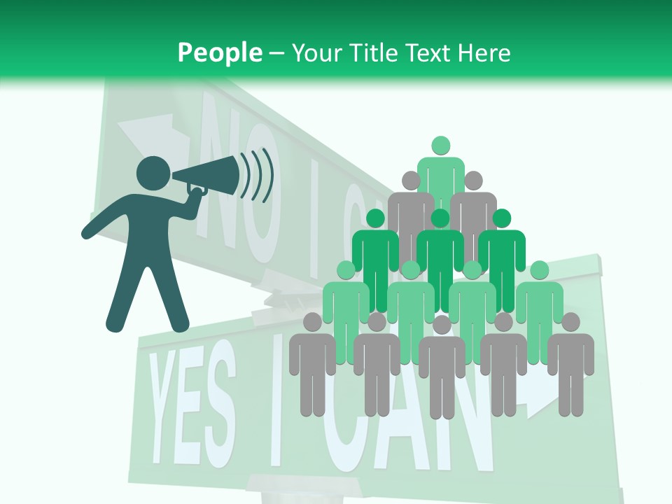 Togetherness White Hand PowerPoint Template