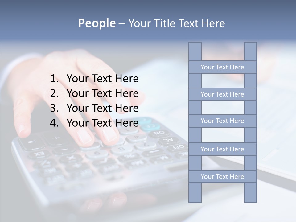 Female Aging Senior PowerPoint Template