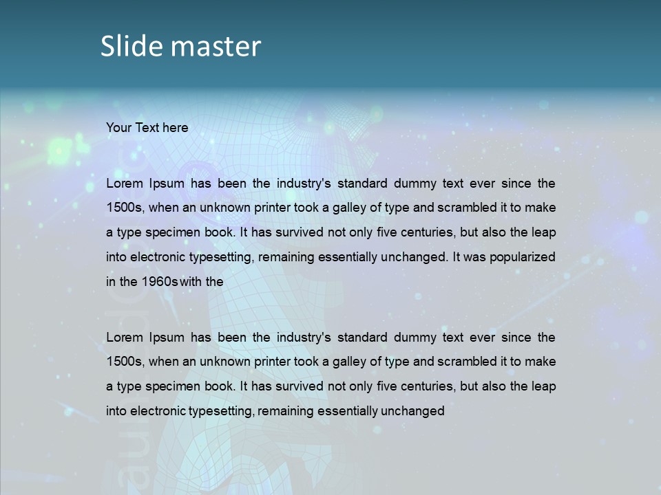 Senior  White Young PowerPoint Template