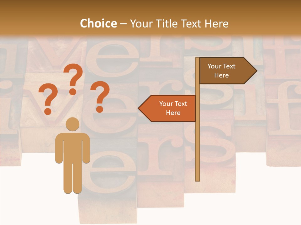 Elderly Finger Women PowerPoint Template