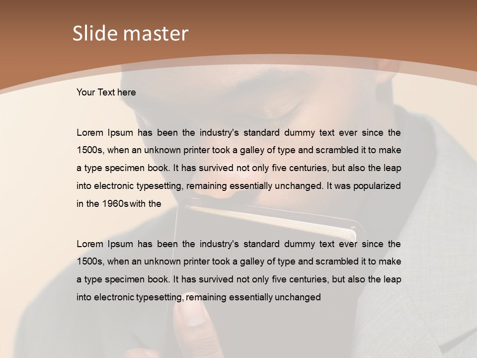 Old Sharing Close Up PowerPoint Template