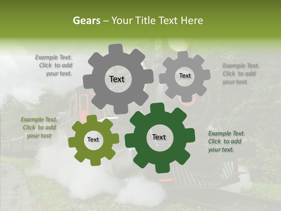 Senior  Human Finger PowerPoint Template