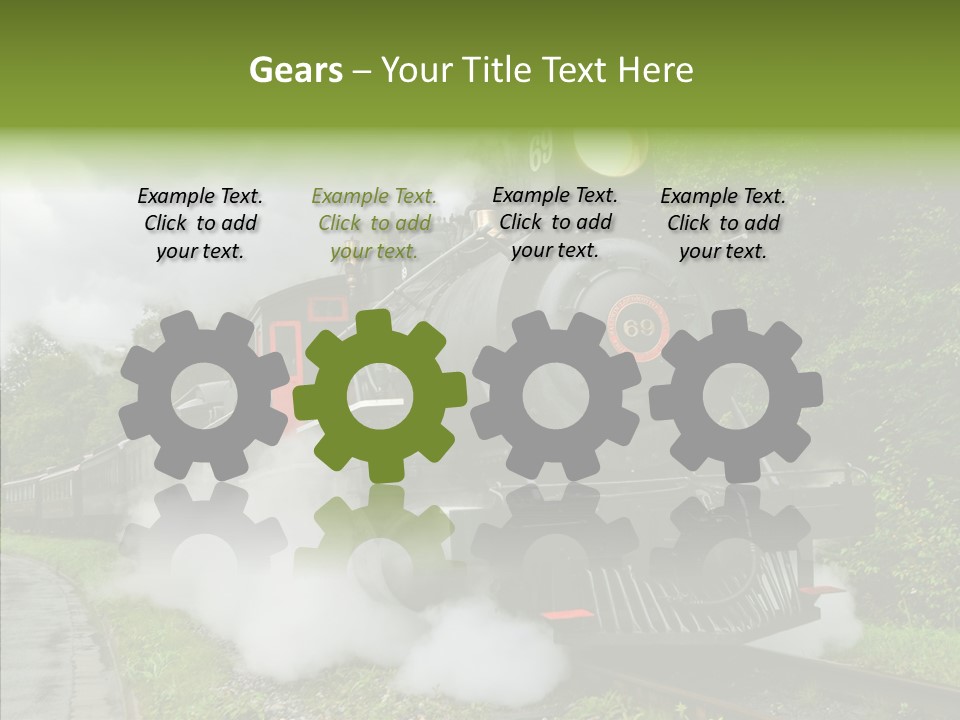 Senior  Human Finger PowerPoint Template