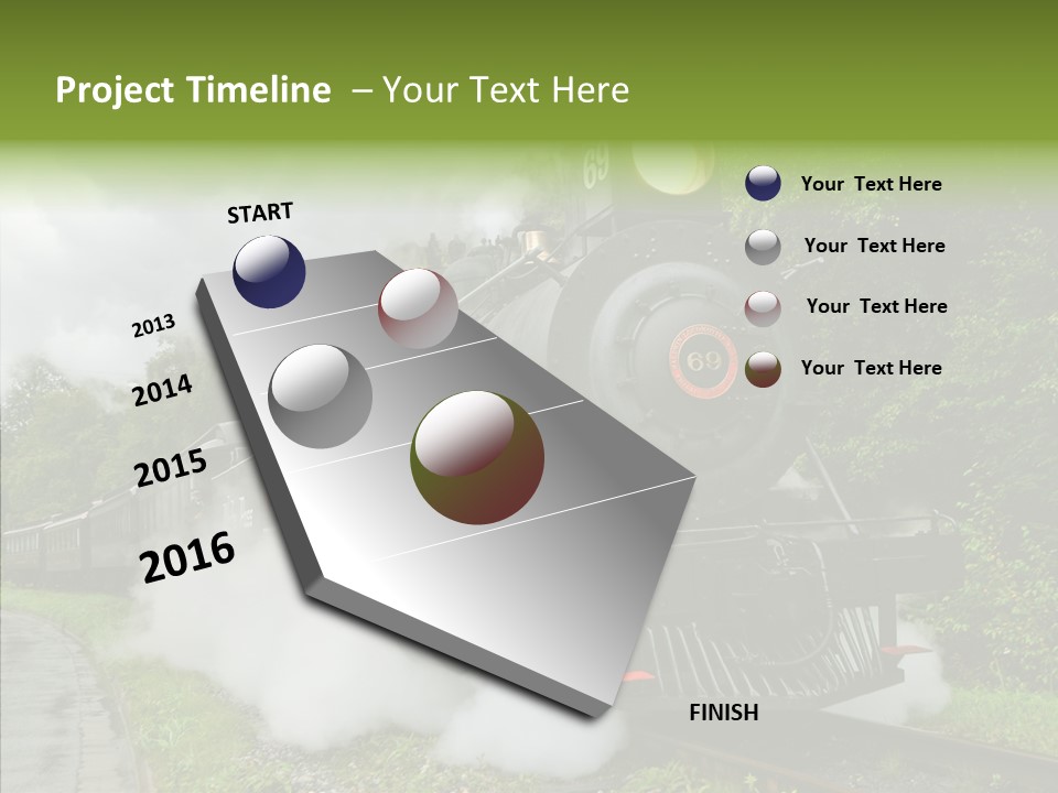 Senior  Human Finger PowerPoint Template