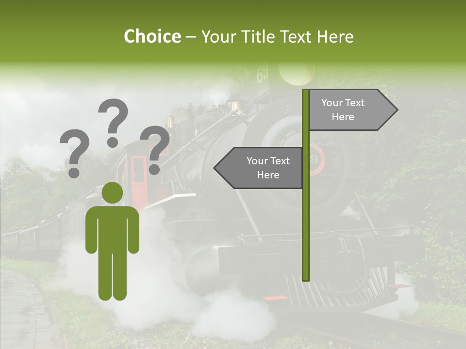 Senior  Human Finger PowerPoint Template