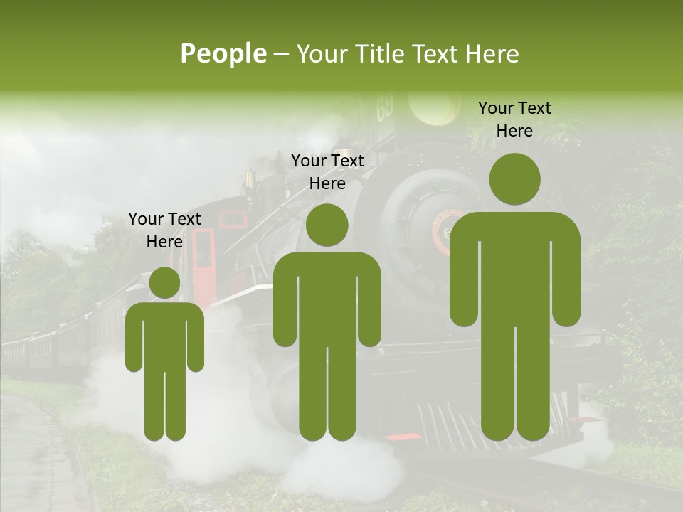 Senior  Human Finger PowerPoint Template