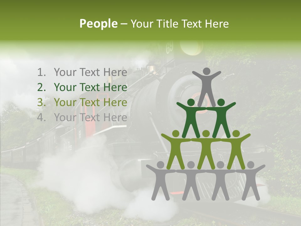 Senior  Human Finger PowerPoint Template